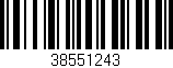 Código de barras (EAN, GTIN, SKU, ISBN): '38551243'