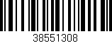 Código de barras (EAN, GTIN, SKU, ISBN): '38551308'