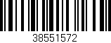Código de barras (EAN, GTIN, SKU, ISBN): '38551572'