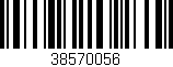 Código de barras (EAN, GTIN, SKU, ISBN): '38570056'