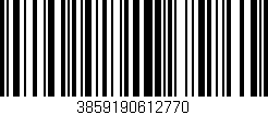 Código de barras (EAN, GTIN, SKU, ISBN): '3859190612770'