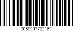 Código de barras (EAN, GTIN, SKU, ISBN): '3859987722163'