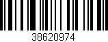 Código de barras (EAN, GTIN, SKU, ISBN): '38620974'
