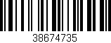 Código de barras (EAN, GTIN, SKU, ISBN): '38674735'