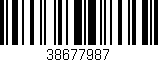 Código de barras (EAN, GTIN, SKU, ISBN): '38677987'