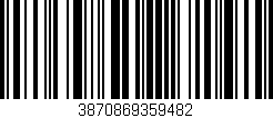 Código de barras (EAN, GTIN, SKU, ISBN): '3870869359482'