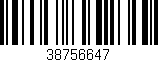 Código de barras (EAN, GTIN, SKU, ISBN): '38756647'