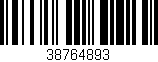 Código de barras (EAN, GTIN, SKU, ISBN): '38764893'