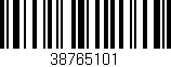 Código de barras (EAN, GTIN, SKU, ISBN): '38765101'