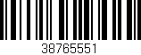 Código de barras (EAN, GTIN, SKU, ISBN): '38765551'