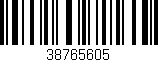 Código de barras (EAN, GTIN, SKU, ISBN): '38765605'