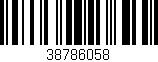 Código de barras (EAN, GTIN, SKU, ISBN): '38786058'