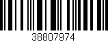 Código de barras (EAN, GTIN, SKU, ISBN): '38807974'