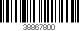 Código de barras (EAN, GTIN, SKU, ISBN): '38867800'