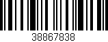 Código de barras (EAN, GTIN, SKU, ISBN): '38867838'