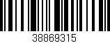 Código de barras (EAN, GTIN, SKU, ISBN): '38869315'