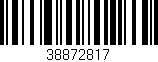 Código de barras (EAN, GTIN, SKU, ISBN): '38872817'