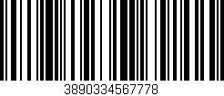 Código de barras (EAN, GTIN, SKU, ISBN): '3890334567778'