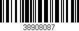 Código de barras (EAN, GTIN, SKU, ISBN): '38908087'