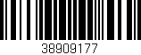 Código de barras (EAN, GTIN, SKU, ISBN): '38909177'