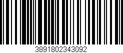 Código de barras (EAN, GTIN, SKU, ISBN): '3891802343092'