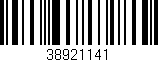 Código de barras (EAN, GTIN, SKU, ISBN): '38921141'