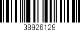 Código de barras (EAN, GTIN, SKU, ISBN): '38926129'