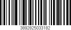 Código de barras (EAN, GTIN, SKU, ISBN): '3892825033182'