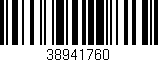 Código de barras (EAN, GTIN, SKU, ISBN): '38941760'