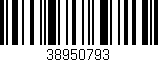 Código de barras (EAN, GTIN, SKU, ISBN): '38950793'