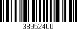 Código de barras (EAN, GTIN, SKU, ISBN): '38952400'