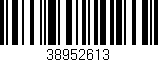 Código de barras (EAN, GTIN, SKU, ISBN): '38952613'