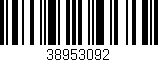 Código de barras (EAN, GTIN, SKU, ISBN): '38953092'