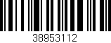 Código de barras (EAN, GTIN, SKU, ISBN): '38953112'