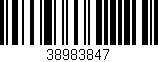 Código de barras (EAN, GTIN, SKU, ISBN): '38983847'