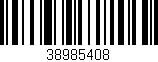 Código de barras (EAN, GTIN, SKU, ISBN): '38985408'