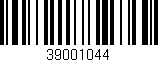 Código de barras (EAN, GTIN, SKU, ISBN): '39001044'