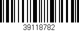 Código de barras (EAN, GTIN, SKU, ISBN): '39118782'
