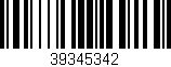 Código de barras (EAN, GTIN, SKU, ISBN): '39345342'