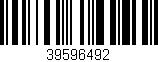 Código de barras (EAN, GTIN, SKU, ISBN): '39596492'