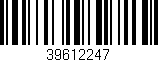 Código de barras (EAN, GTIN, SKU, ISBN): '39612247'