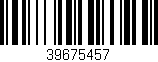 Código de barras (EAN, GTIN, SKU, ISBN): '39675457'