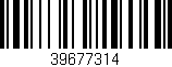 Código de barras (EAN, GTIN, SKU, ISBN): '39677314'