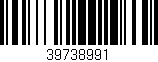 Código de barras (EAN, GTIN, SKU, ISBN): '39738991'