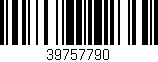Código de barras (EAN, GTIN, SKU, ISBN): '39757790'