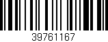 Código de barras (EAN, GTIN, SKU, ISBN): '39761167'