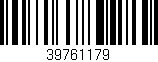 Código de barras (EAN, GTIN, SKU, ISBN): '39761179'