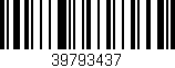 Código de barras (EAN, GTIN, SKU, ISBN): '39793437'