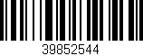 Código de barras (EAN, GTIN, SKU, ISBN): '39852544'