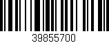 Código de barras (EAN, GTIN, SKU, ISBN): '39855700'